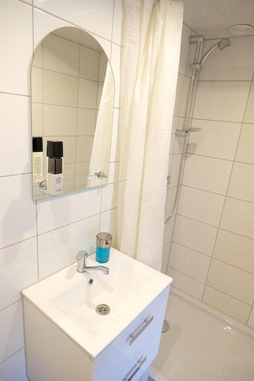Koupelna v ubytování Roza Wiatrow