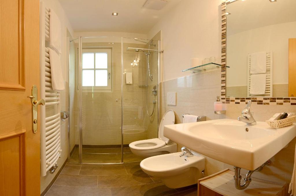 Koupelna v ubytování B&B Appartments Cudlea
