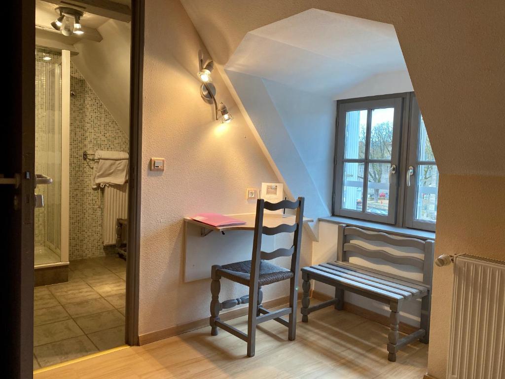 Koupelna v ubytování Hôtel des Bains