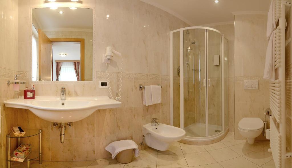Koupelna v ubytování B&B Appartments Cudlea