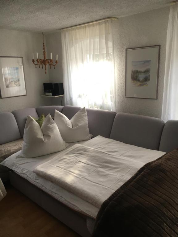 Posezení v ubytování Ferienwohnung Eulennest