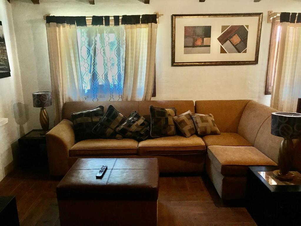 Posezení v ubytování Cabañas Yasmina
