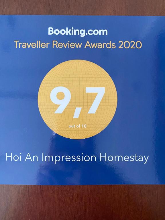Certifikát, hodnocení, plakát nebo jiný dokument vystavený v ubytování Hoi An Impression Homestay