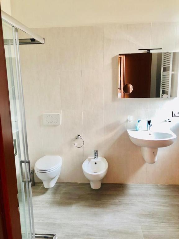 Koupelna v ubytování B&B Villa Ermanna