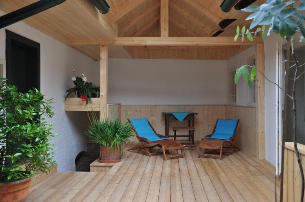 Patio nebo venkovní prostory v ubytování Das Pernerhaus