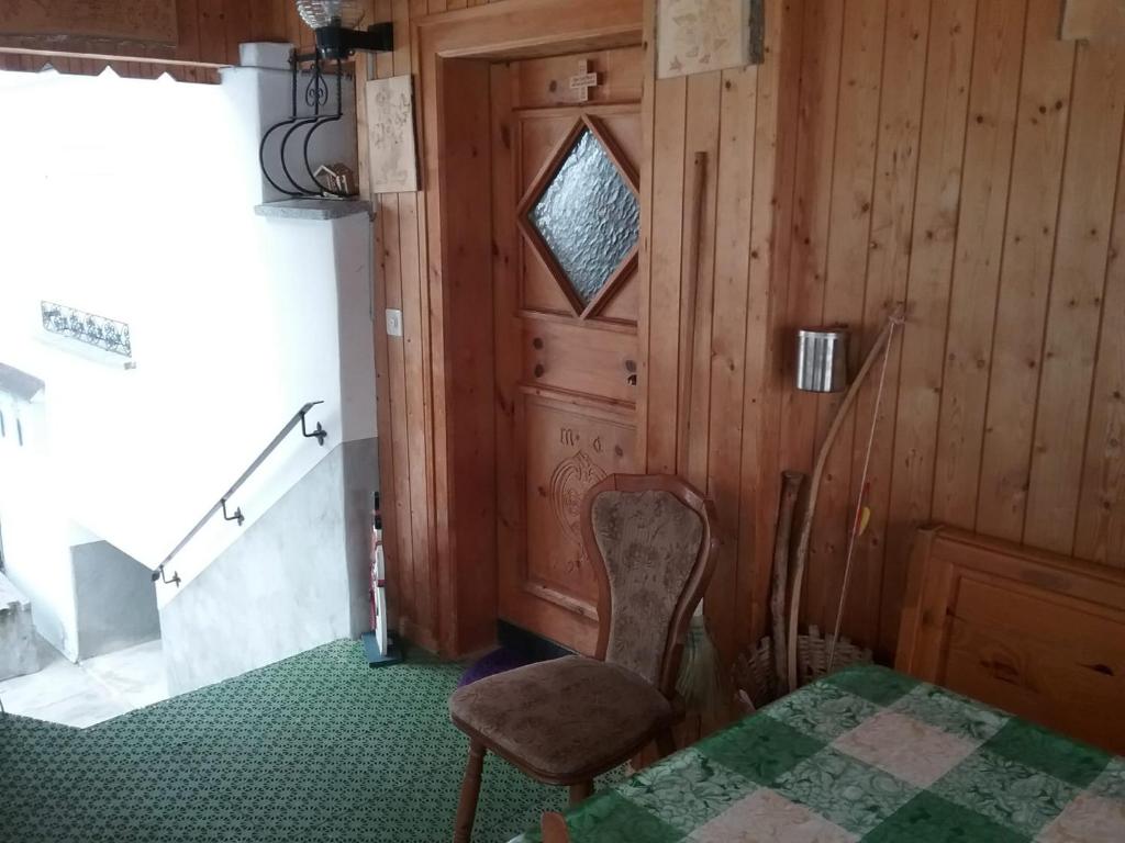 Postel nebo postele na pokoji v ubytování Walser Chalet Casa Paterna