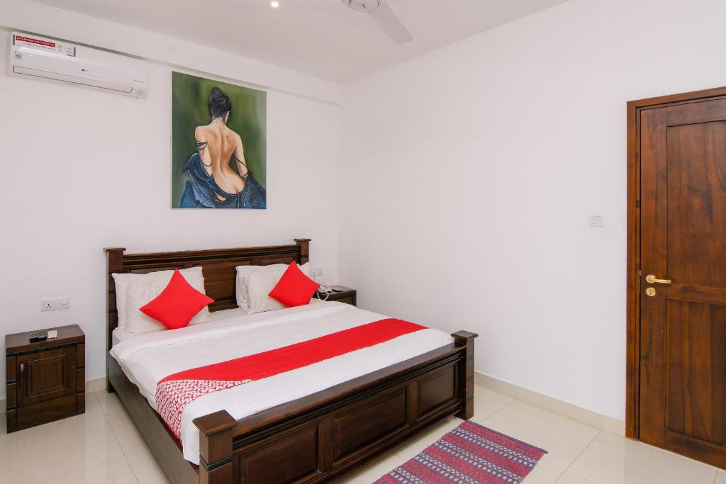 Postel nebo postele na pokoji v ubytování Hotel Bamiyan