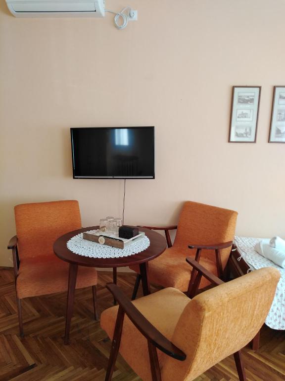 TV a/nebo společenská místnost v ubytování Sobe Gajić Sremski Karlovci