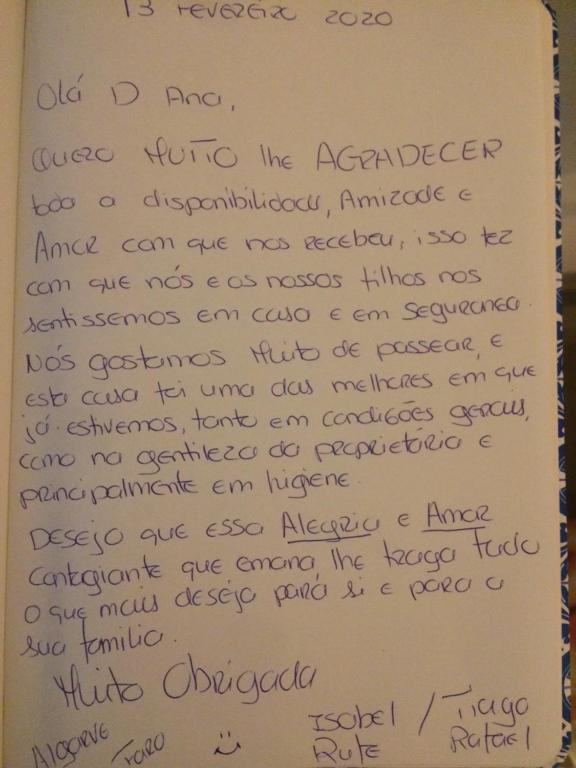a letter from a student thanking him for helping him get his handwriting corrected at Simply@Home in Setúbal
