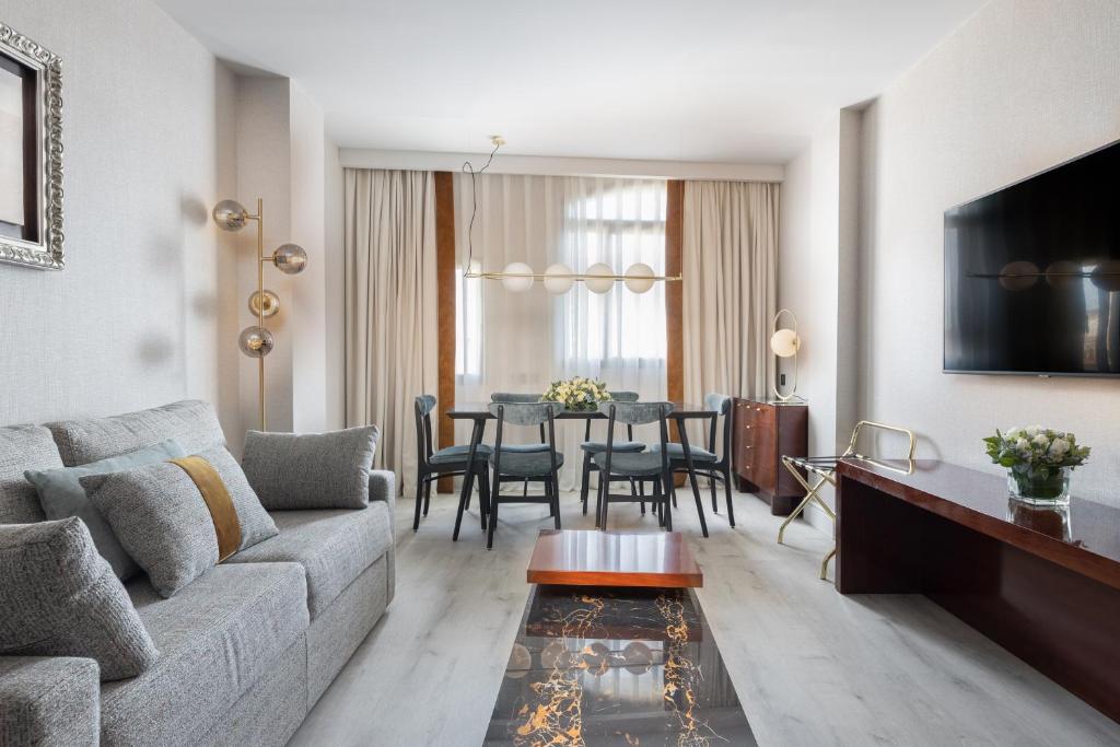 Posezení v ubytování Suites Center Barcelona