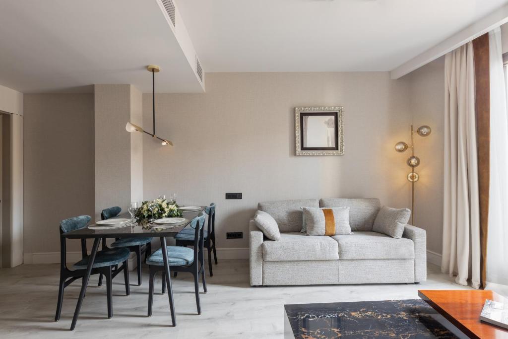Posezení v ubytování Suites Center Barcelona