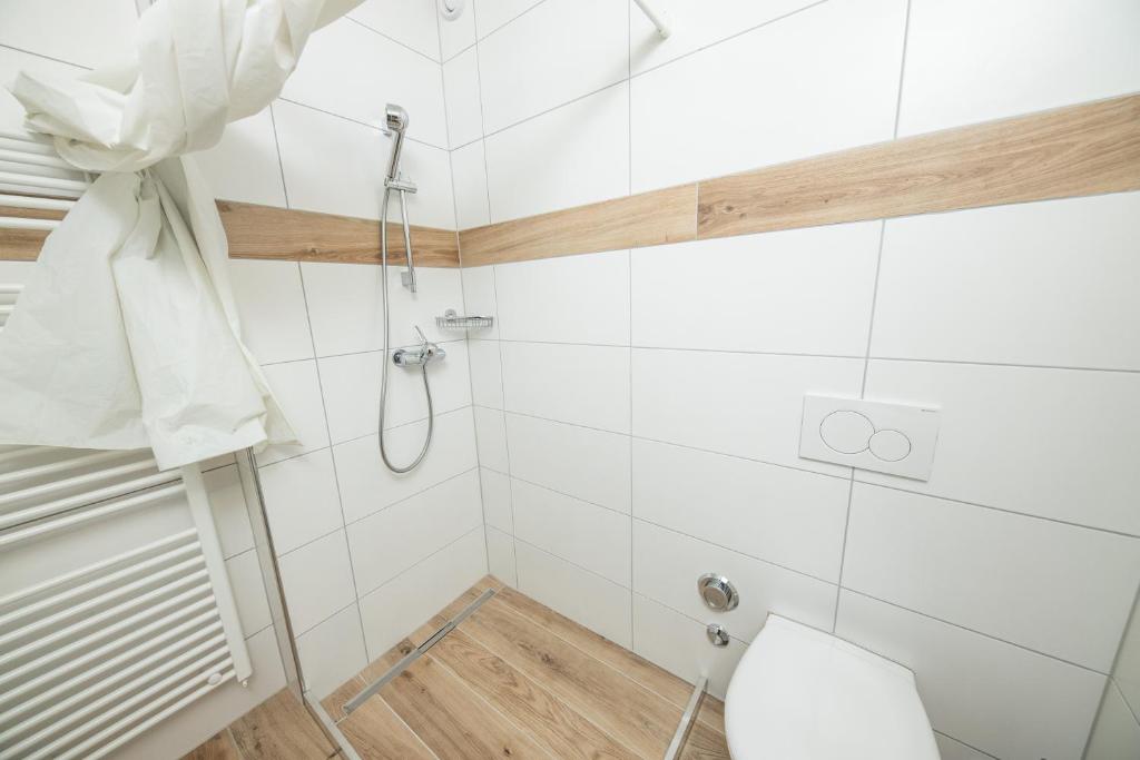 Koupelna v ubytování Haus Astoria
