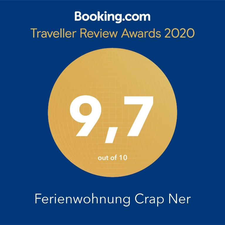 Certifikát, hodnocení, plakát nebo jiný dokument vystavený v ubytování Ferienwohnung Crap Ner