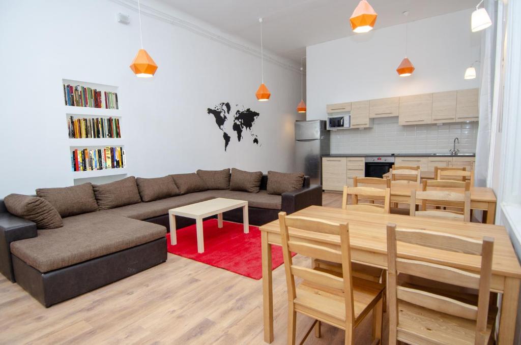Posezení v ubytování GoodMo Budapest Smart Rooms