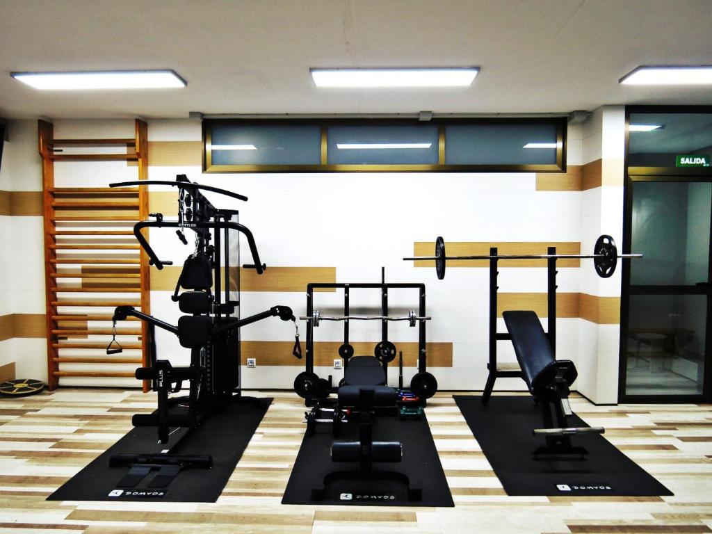 Fitness centrum a/nebo fitness zařízení v ubytování Complejo Turístico Los Escullos San Jose