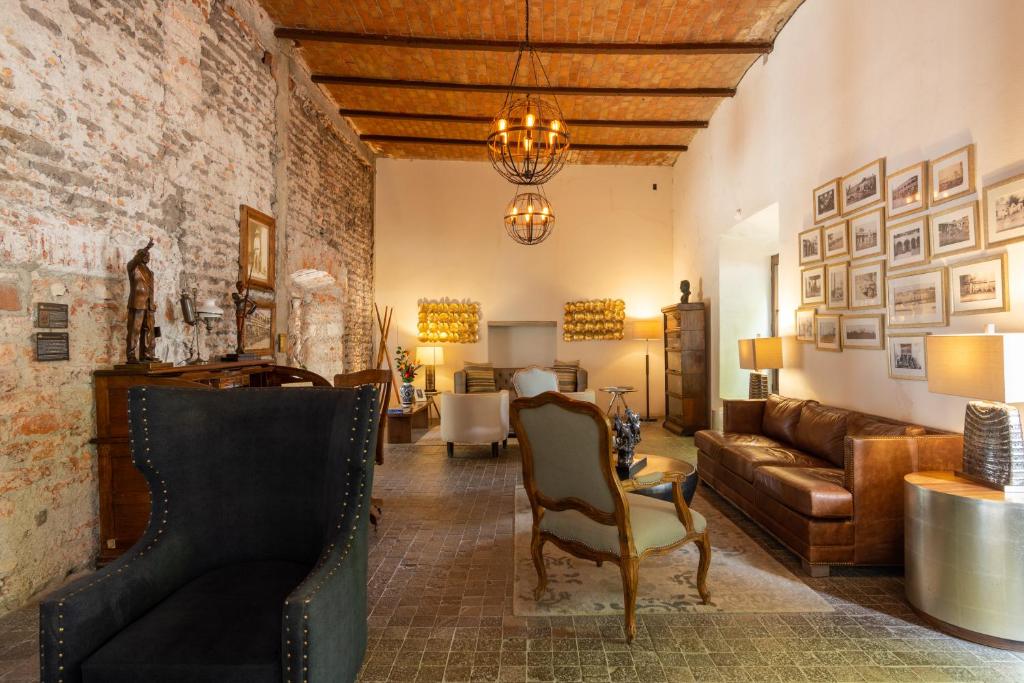Posezení v ubytování Hotel Hacienda San Cristóbal