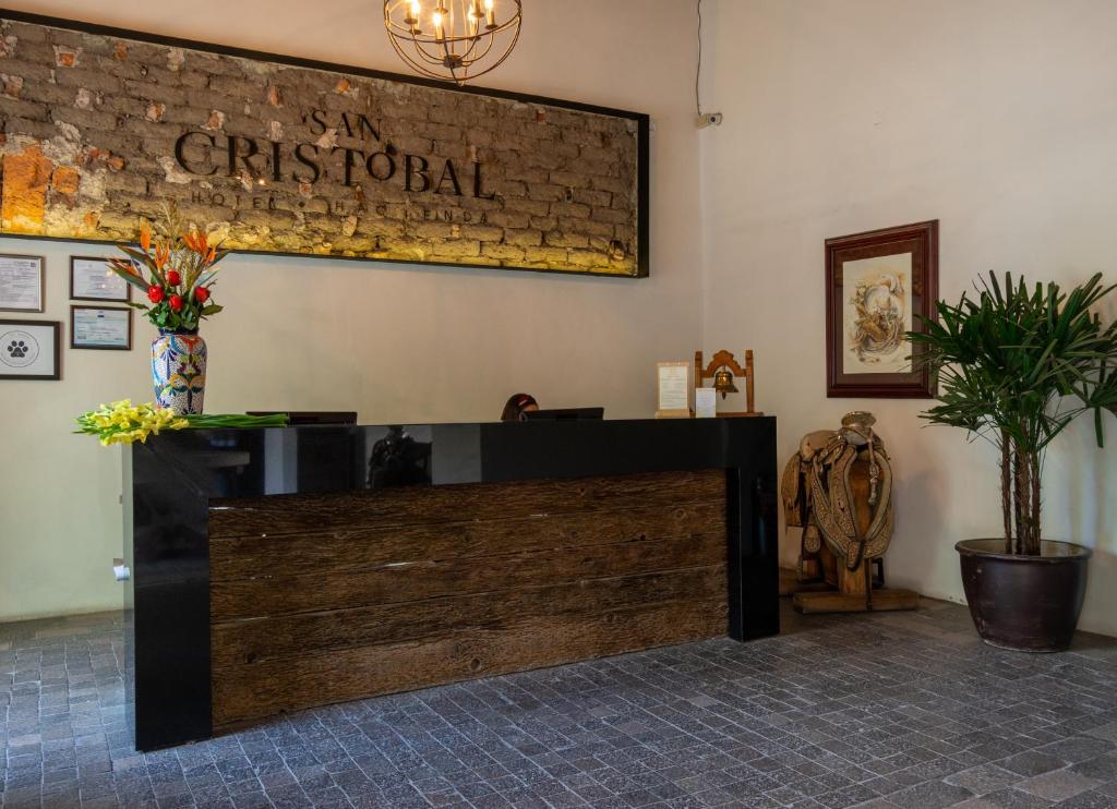 Vstupní hala nebo recepce v ubytování Hotel Hacienda San Cristóbal