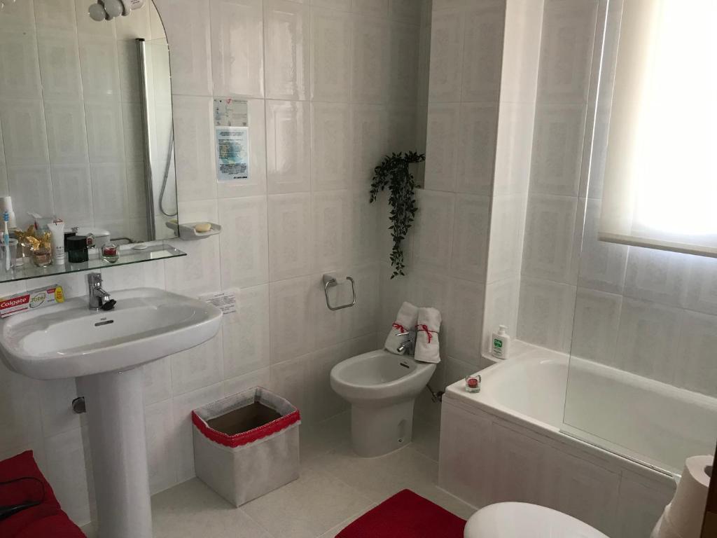 Koupelna v ubytování Hotel Argos