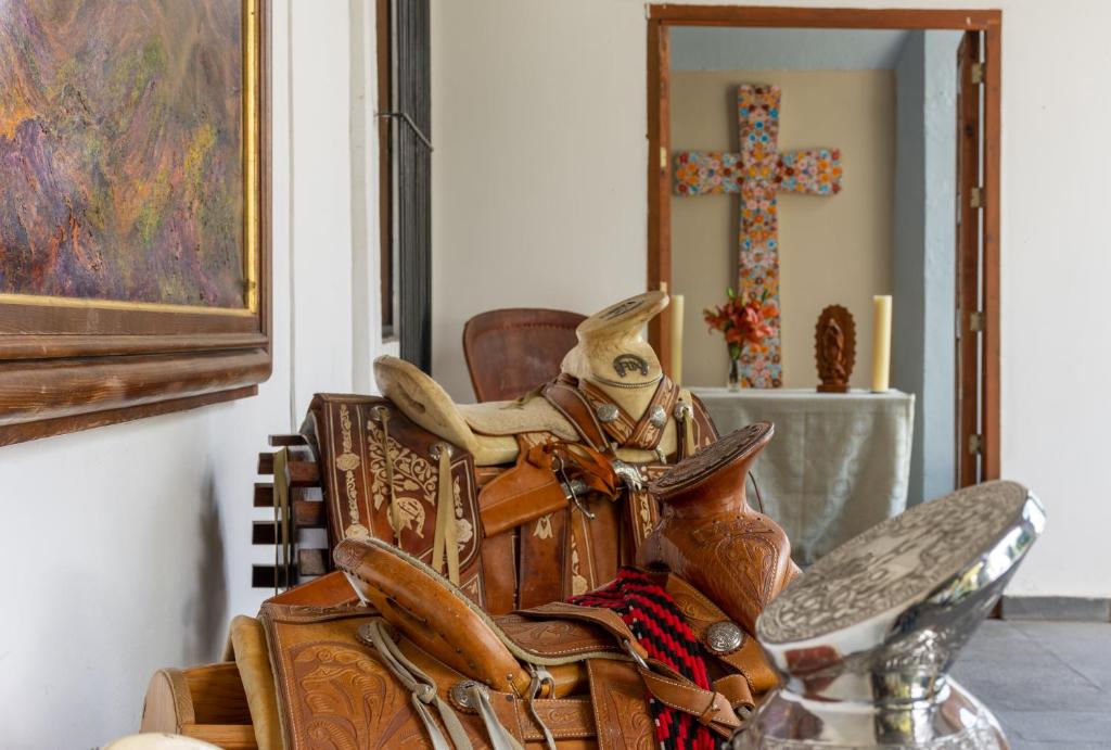 Posezení v ubytování Hotel Hacienda San Cristóbal