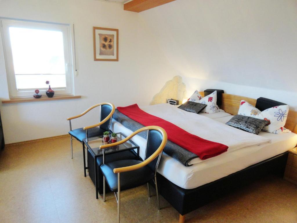 Postel nebo postele na pokoji v ubytování Appartement Pension Schüßler
