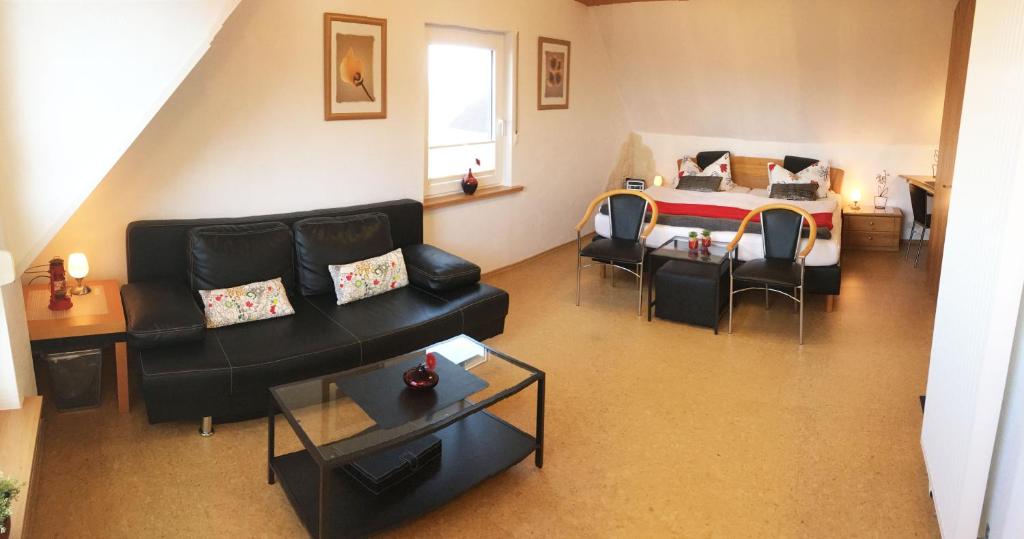 Posezení v ubytování Appartement Pension Schüßler