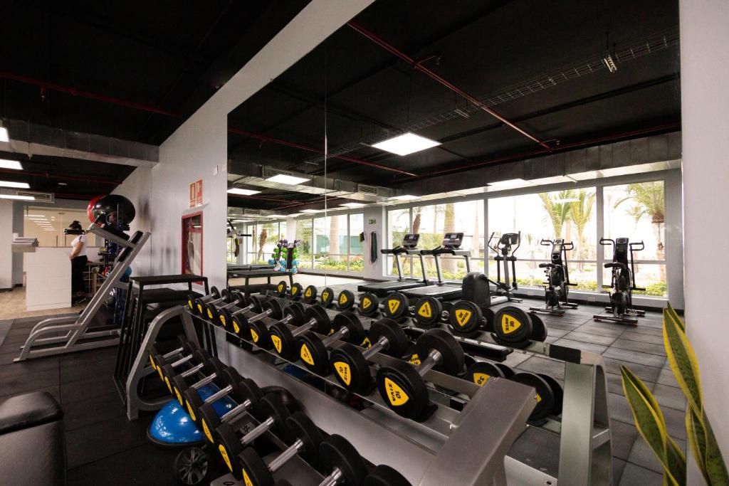 Fitness centrum a/nebo fitness zařízení v ubytování Oro Verde Manta