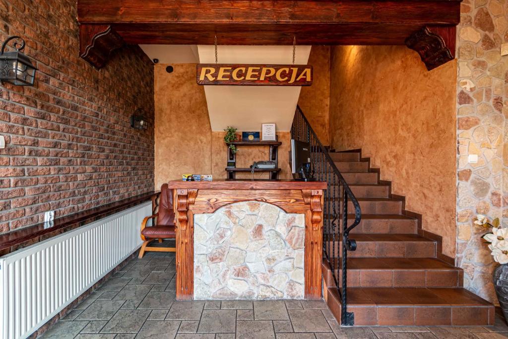 Lobby alebo recepcia v ubytovaní Zajazd Bachus