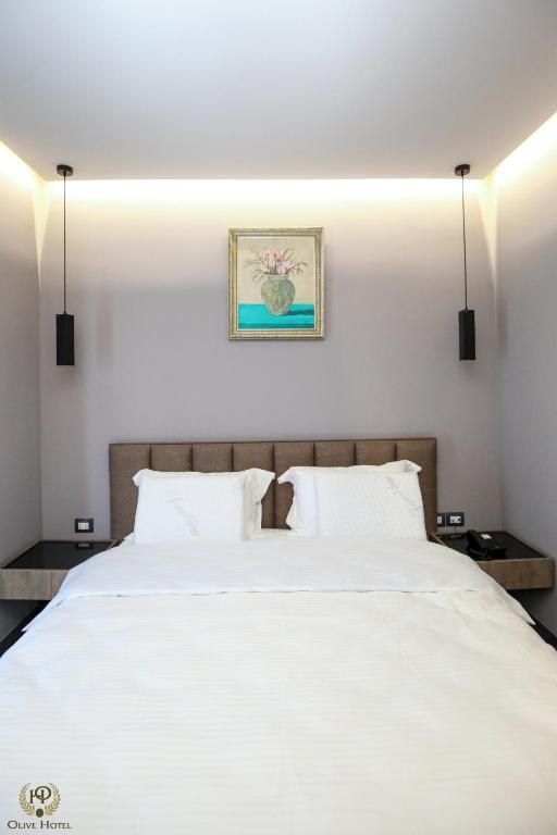 Postel nebo postele na pokoji v ubytování Hotel Olive