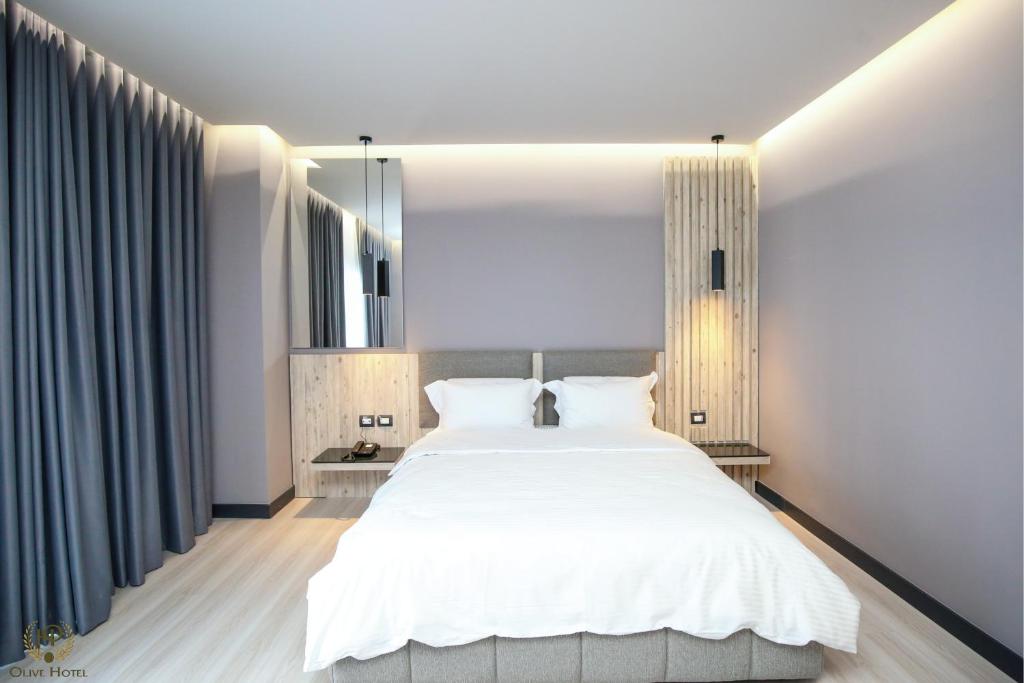 Postel nebo postele na pokoji v ubytování Hotel Olive