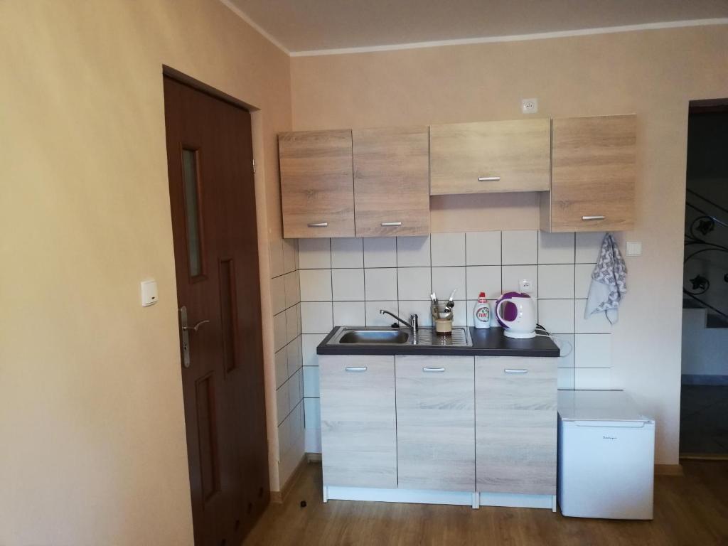 Kuchyňa alebo kuchynka v ubytovaní Pokoje gościnne Alicja