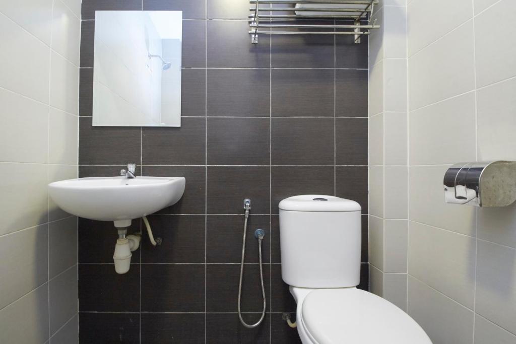 Koupelna v ubytování Kepong Hotel