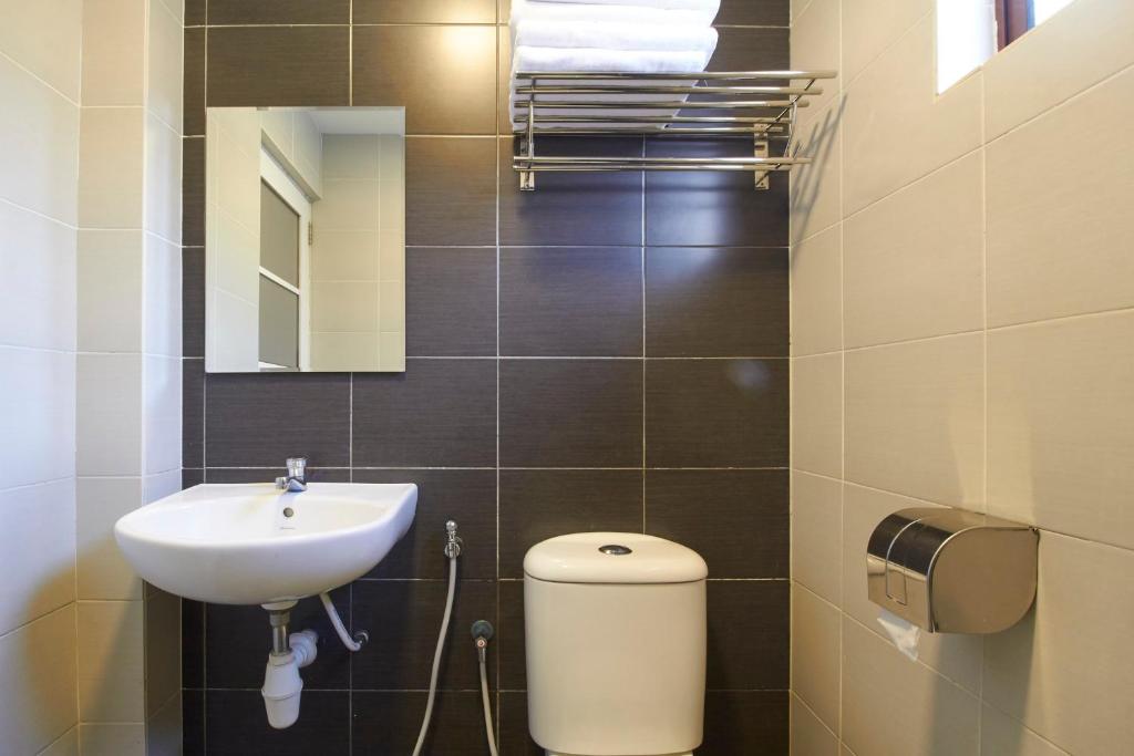 Koupelna v ubytování Kepong Hotel