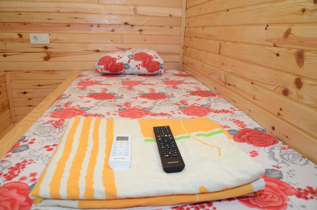 Postel nebo postele na pokoji v ubytování Olympos Camlık Pension