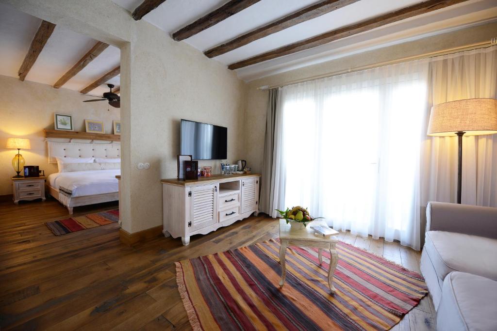 TV a/nebo společenská místnost v ubytování Hotel Unique-Boutique Class - Adults Only