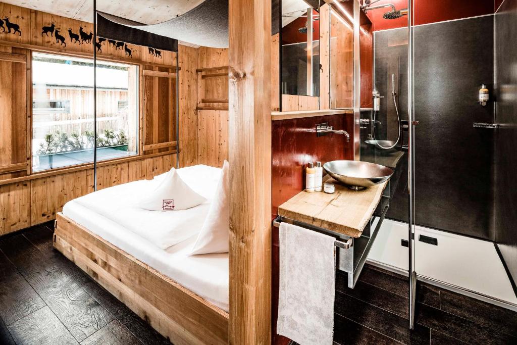 Kuchyň nebo kuchyňský kout v ubytování Caravan Park Sexten