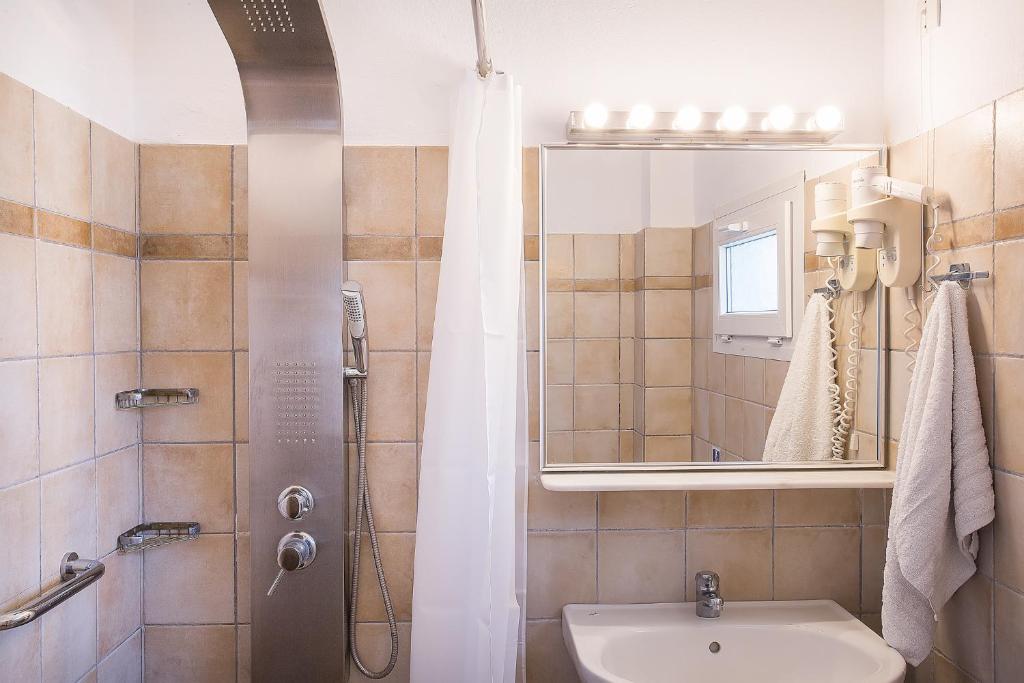 Koupelna v ubytování Spiti Prifti Apartments
