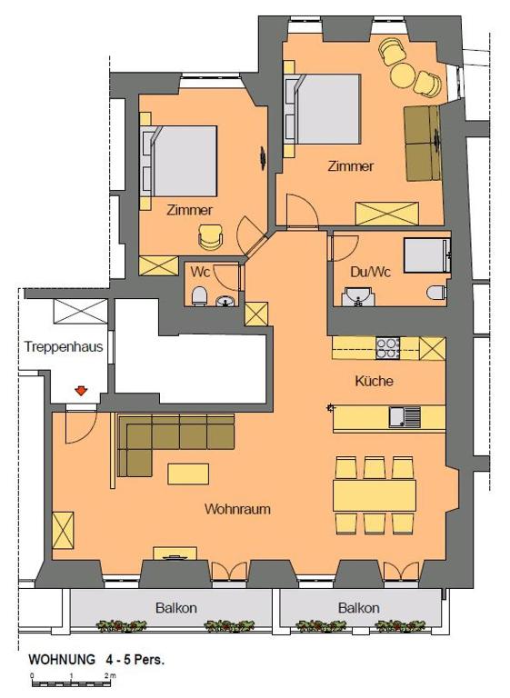 Půdorys ubytování Hotel Portjengrat