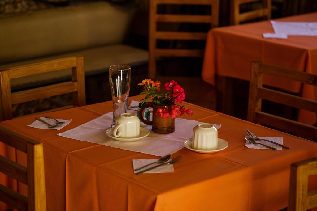 Restaurace v ubytování Estancia, CABAÑAS INTAG