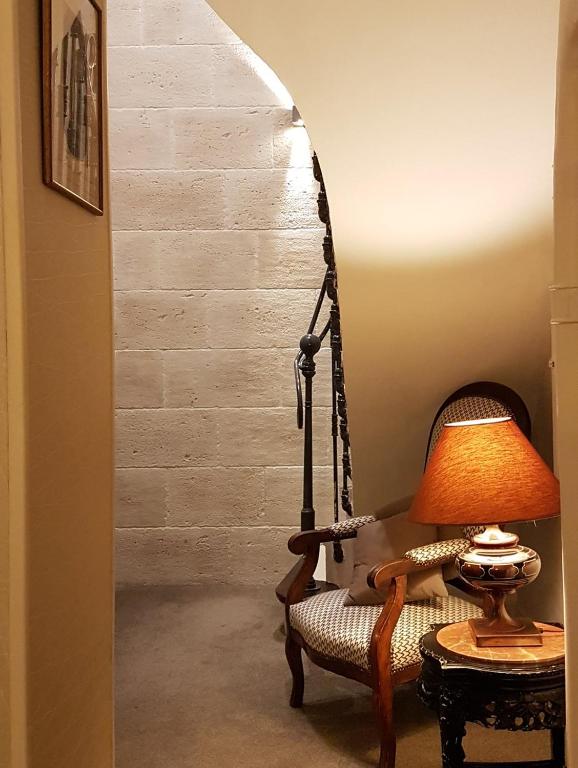 Uma área de estar em Hôtel du Parc