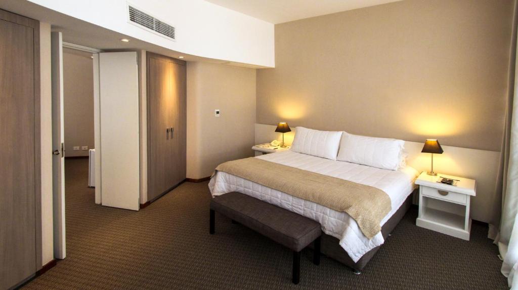 Postel nebo postele na pokoji v ubytování Hotel Guarani Asuncion