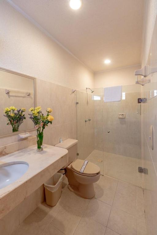Koupelna v ubytování Tecnohotel Itzáes