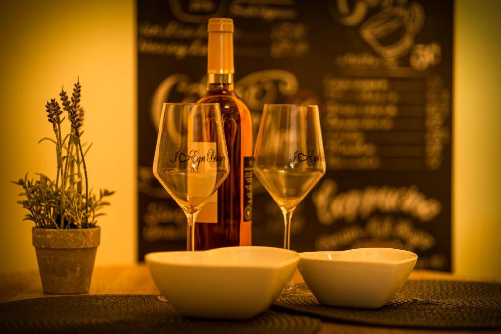 Nápoje v ubytování Szitakötő Apartman