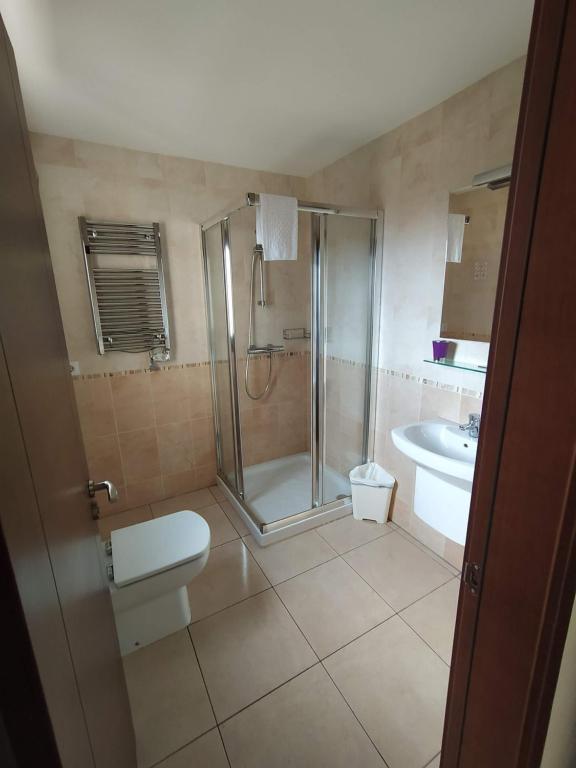 Koupelna v ubytování Hostal Gran Sol