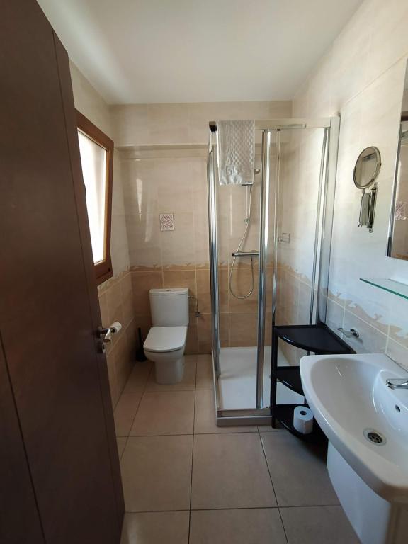 Koupelna v ubytování Hostal Gran Sol