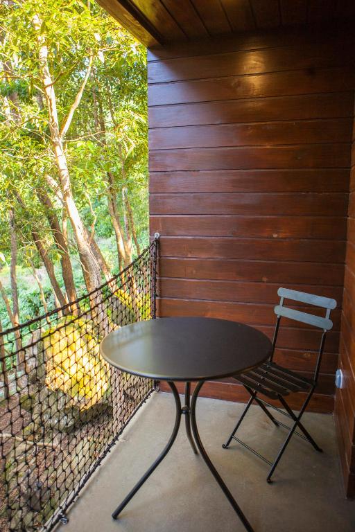 Balkón nebo terasa v ubytování Caparica Azores Ecolodge