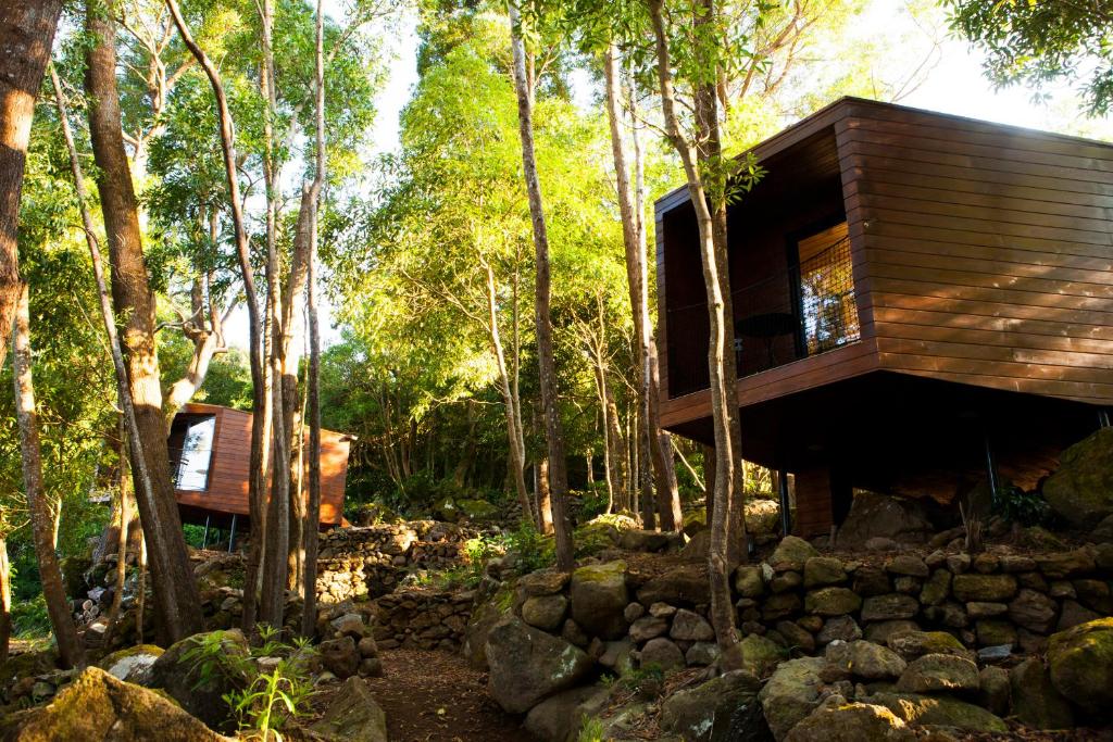 Zahrada ubytování Caparica Azores Ecolodge