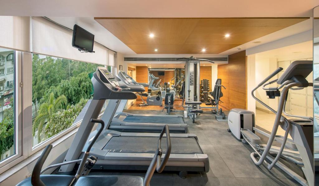 Fitness centrum a/nebo fitness zařízení v ubytování BloomSuites l Ahmedabad
