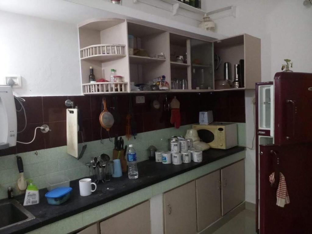 Kuchyň nebo kuchyňský kout v ubytování Nathans Holiday Home