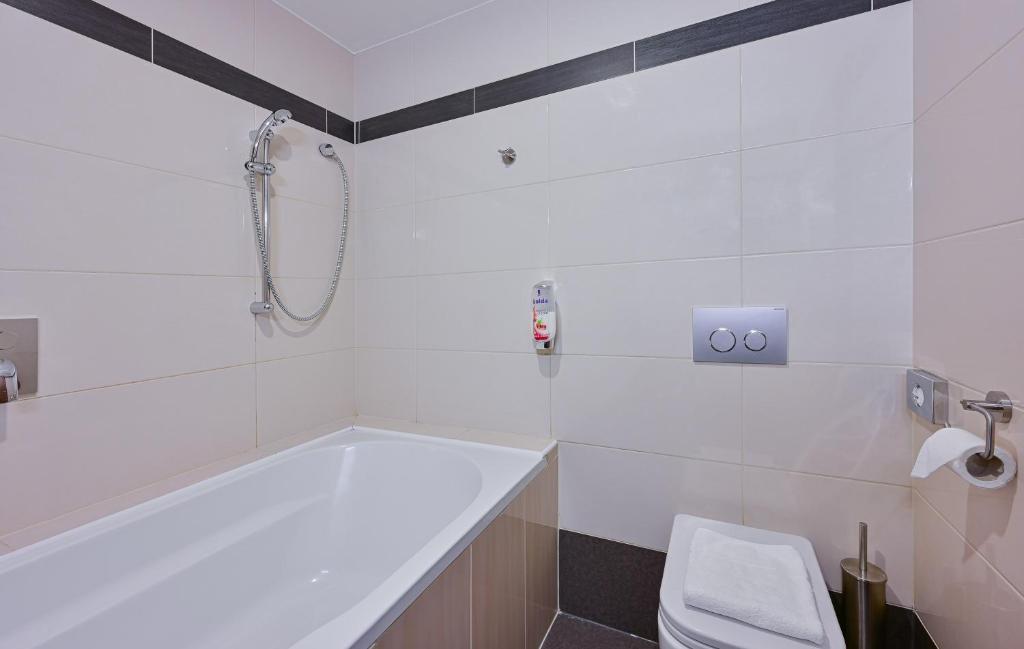 Koupelna v ubytování Hotel Prague Star