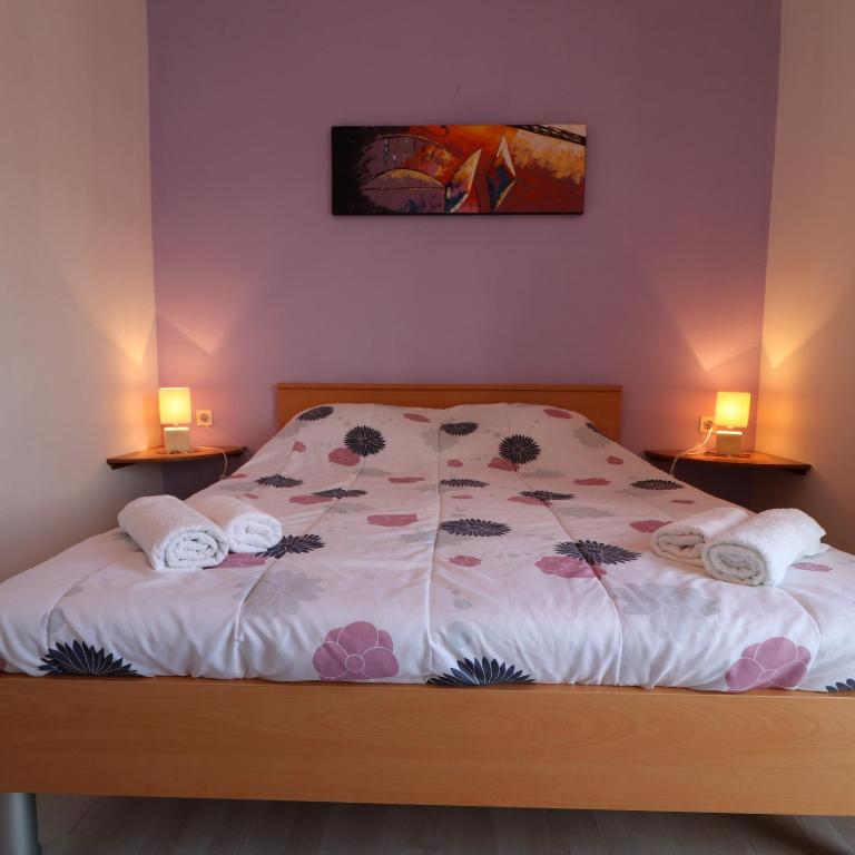 Posteľ alebo postele v izbe v ubytovaní Seaside Apartment Franica